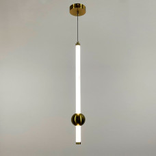 Led светильник в вертикальной форме 60 см с латунным шариком | Line F | Арт. YG517A/600 VL AB 