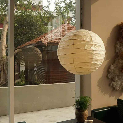Подвесной светильник шар из бумаги Washi Ø50 см | Line F | Арт. RP005-500 