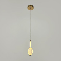 Золотой светодиодный подвес на 3 световых режима 22х7 см | Line F | Арт. AA344/1 AB 