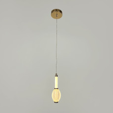 Золотий світлодіодний підвіс на 3 світлових режими 22х7 см | Line F | Арт. AA344/1 AB 