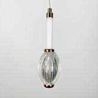 Золотой светодиодный подвес на 3 световых режима 22х7 см | Line F | Арт. AA344/1 AB 