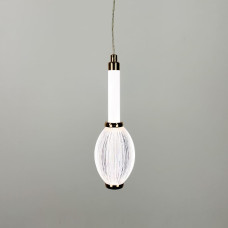 Золотий світлодіодний підвіс на 3 світлових режими 22х7 см | Line F | Арт. AA344/1 AB 