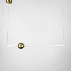 Led світильник Tube&Ball із латунною кулькою у двох формах Line.F  Сторона Вертикальна