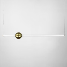 Led світильник Tube&Ball із латунною кулькою у двох формах Line.F  Сторона Вертикальна