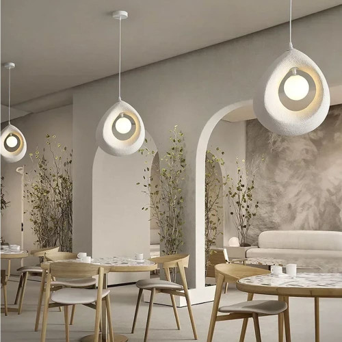 Гипсовый светильник в белом цвете 34х35 см | Line F | Арт. MJ49-320*350 WT 
