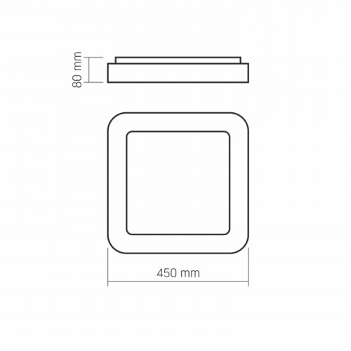 LED світильник VIDEX EDGE-SC-72W-WHITE (VLE-ESC-72W)