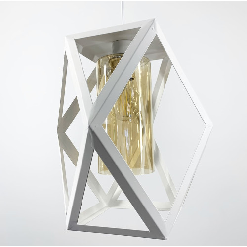 Светильник в геометрическом белом металлическом корпусе | Line F | Арт. 12172/1 WT 