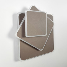 Квадратний коричневий LED світильник-трансформер 26х26 см | Арт. 8663/3F CF (квадрат) | Line F