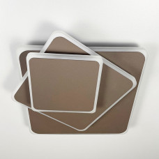 Квадратний коричневий LED світильник-трансформер 26х26 см | Арт. 8663/3F CF (квадрат) | Line F