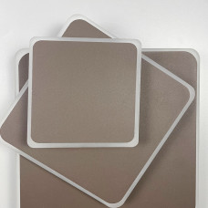 Квадратний коричневий LED світильник-трансформер 26х26 см | Арт. 8663/3F CF (квадрат) | Line F