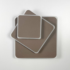 Квадратний коричневий LED світильник-трансформер 26х26 см | Арт. 8663/3F CF (квадрат) | Line F