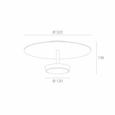 Стельовий світильник Skarlat RXD4003 12W BK+WH 3000K
