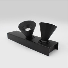 Накладний світильник Skarlat RSLC74131-2 2×7W BK 4000K