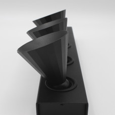 Накладний світильник Skarlat RSLC74131-3 3×7W BK 3000K