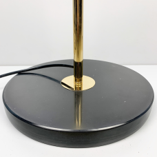 Золотой торшер ABELINA с белым плафоном на два источника света | Line F | Арт. YG8006-2L GD 