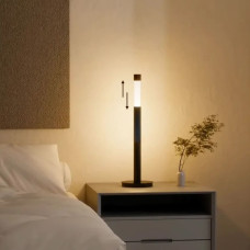Минималистичный регулирующий торшер в черном корпусе 46-72 см | Line F | Арт. TL1111 BK 