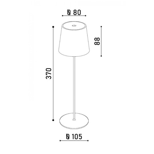Настільна лампа з акумулятором KLOODI DECO TA-5V POP CCT WH