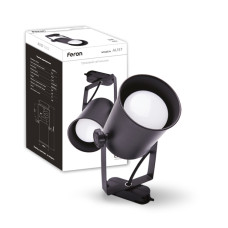 Однофазный трековый светильник со стандартной лампой | Line F | Арт. AL157 чорний 