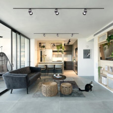 Однофазный трековый светильник со стандартной лампой | Line F | Арт. AL157 чорний 