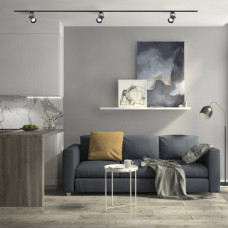 Однофазный трековый светильник со стандартной лампой | Line F | Арт. AL157 чорний 