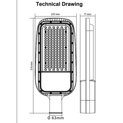 Светильник уличный LED "TEXAS-150" 150 W 6400K