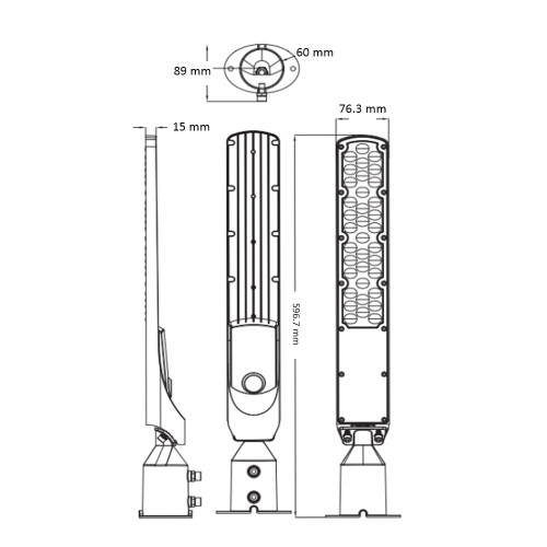 Светильник уличный LED ROCKET-100 6400K