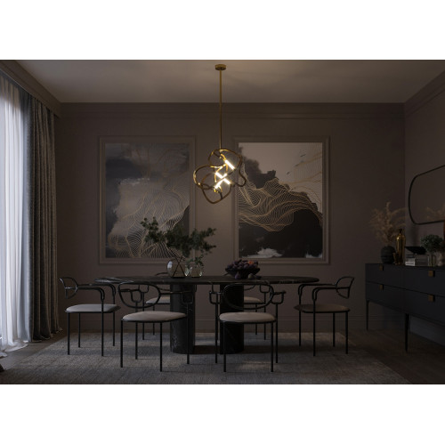 Люстра MJ-Light ELISIUM D400 4000K GD 12036