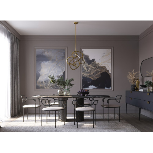 Люстра MJ-Light ELISIUM D400 4000K GD 12036
