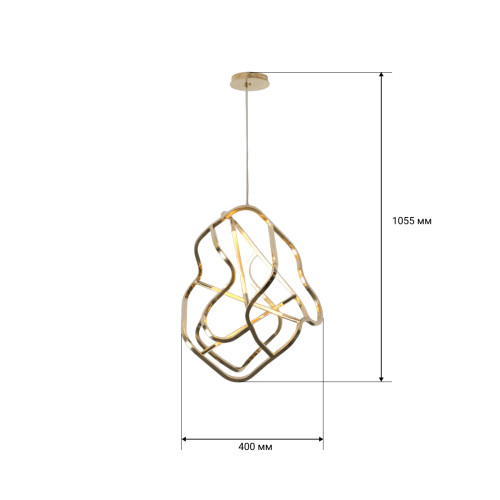 Люстра MJ-Light ELISIUM D400 4000K GD 12036