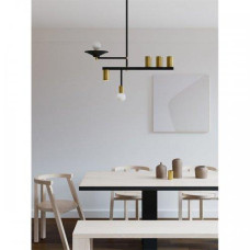 Люстра Constructio, PikArt арт. 12864 Золотий/чорний