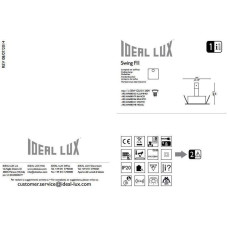 Точковий світильник Ideal Lux SWING FI1 BIANCO (083179)