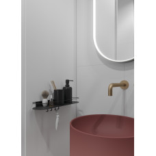 Поличка у ванну Shelf M - Black (RAL 9005)