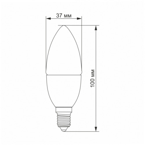 LED лампа VIDEX C37e 3.5W E14 3000K