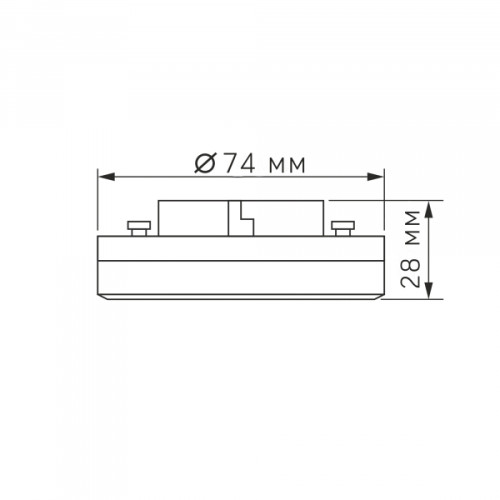 LED лампа VIDEX GX53 12W 4100K 220V