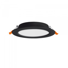LED світильник Back вбудований круглий VIDEX 15W 5000K Black