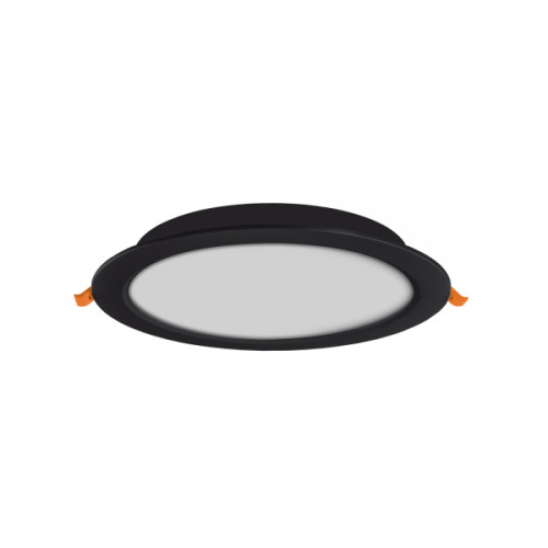 LED світильник Back вбудований круглий VIDEX 20W 5000K Black