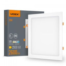 LED світильник Back вбудований квадратний VIDEX 26W 5000K