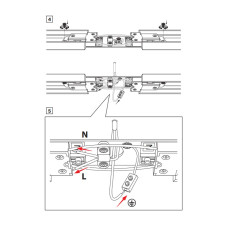 Ввод питания Goldlux 326607 Profile IP20 Wh