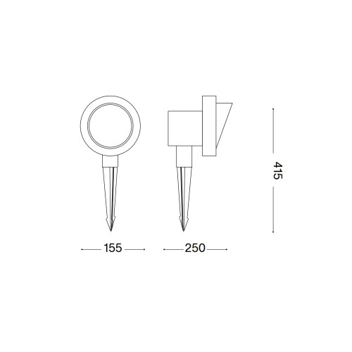 Вуличний світильник Ideal Lux Terra 321622 E27 1x42W IP65 коричневий