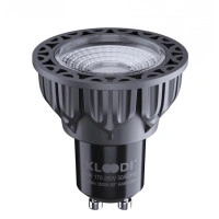Лампа LED GU10 5WCOB 3000К 450Lm DIM KLOODI KDGU10-QL 5WCOB 3K 60D BK DIM